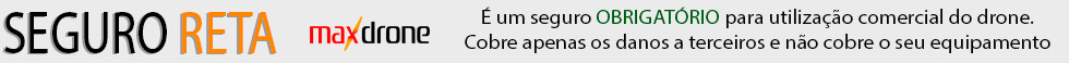 Seguro RETA. Obrigatório para uso comercial com seu drone.