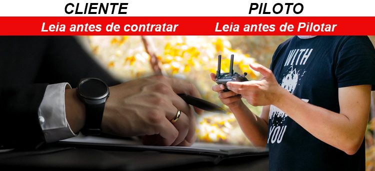 Regras de voo com drone. Para clientes e pilotos