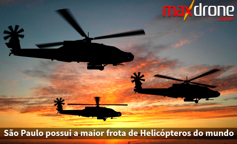 São Paulo tem a maior frota de helicópteros do mundo