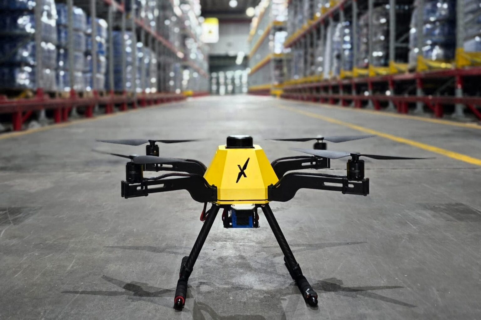 Drone para contagem de inventário em centro de distribuição