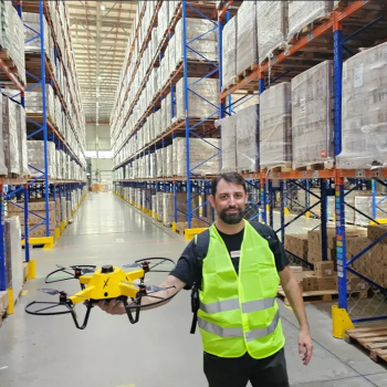 Melhor startup do Brasil em contagem de inventario com drones